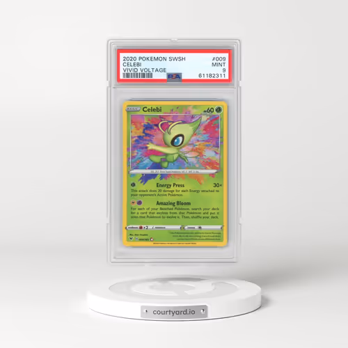 2020 Pokémon Sword & Shield Vivid Voltage #009 Celebi (PSA 9 MINT)