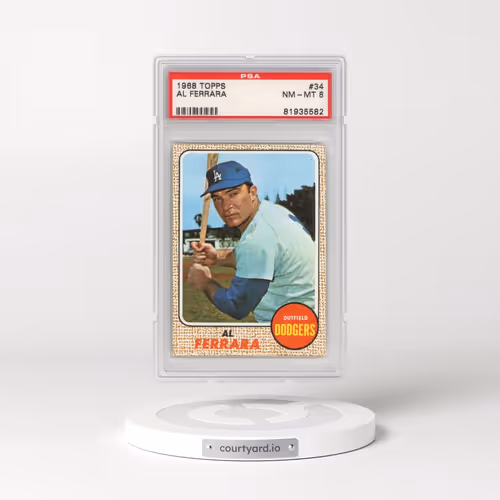1968 Topps #34 Al Ferrara (PSA 8 NM-MT)