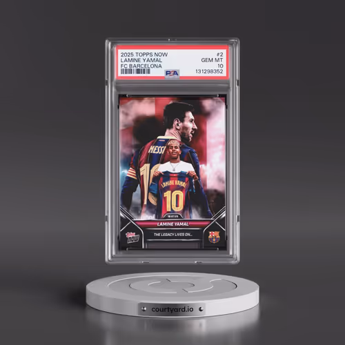 2025-2026 Topps Now FC Barcelona #2 Lamine Yamal (PSA 10 GEM MINT)
