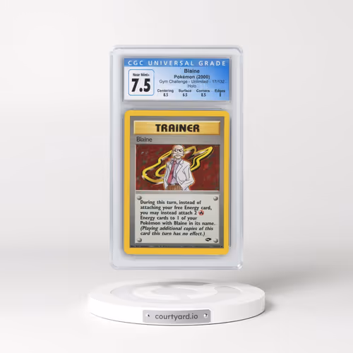 2000 Gym Challenge #17/132 Blaine - Holo (CGC 7.5 NM+)