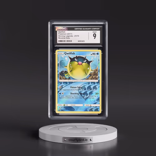 2017 Shining Legends #21/73 Qwilfish - Reverse Holo (CGC 9 MINT)