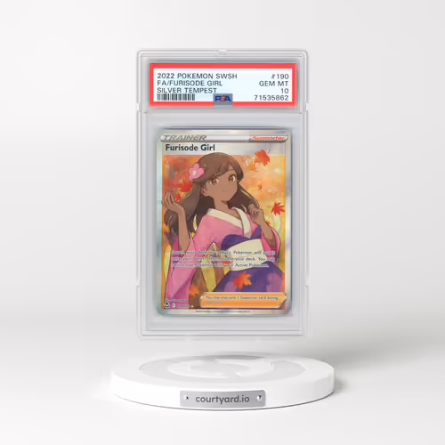 2022 Pokémon Sword & Shield Silver Tempest #190 Furisode Girl - Full Art (PSA 10 GEM MINT)