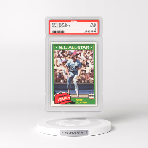 1981 Topps #540 Mike Schmidt (PSA 9 MINT)