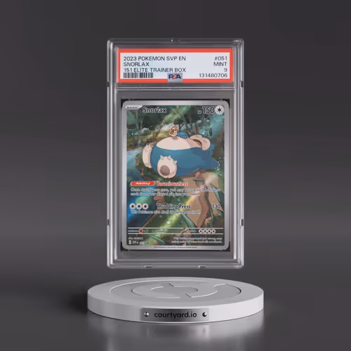2023 Pokémon Svp EN-SV Black Star Promo #051 Snorlax - 151 Elite Trainer Box (PSA 9 MINT)