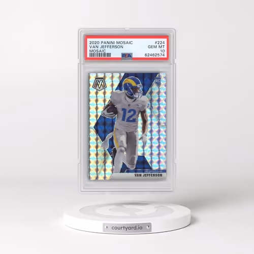 2020 Panini Mosaic #224 Van Jefferson - Mosaic (PSA 10 GEM MINT)