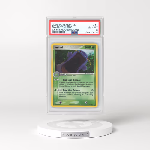 2006 Pokémon EX Crystal Guardians #11 Swalot - Holo (PSA 8 NM-MT)