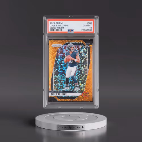 2024 Panini Prizm #301 Caleb Williams - Disco Prizm (PSA 10 GEM MINT)