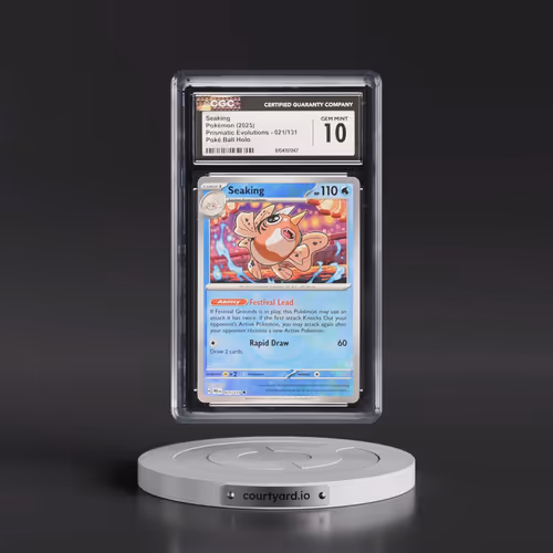 2025 Prismatic Evolutions - PRE EN #021/131 Seaking - Poké Ball Holo (CGC 10 GEM MINT)