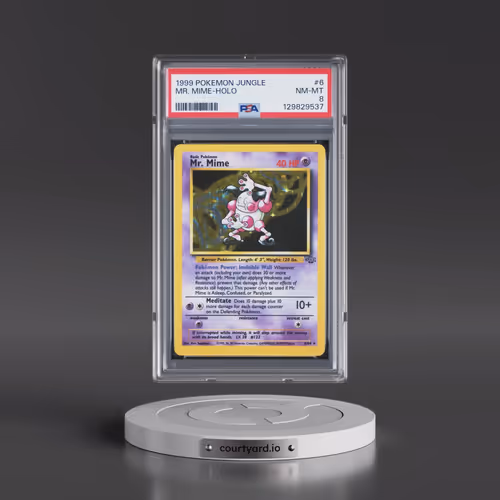 1999 Pokémon Jungle #6 Mr. Mime - Holo (PSA 8 NM-MT)