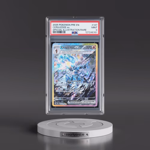 2025 Pokémon Pre EN-Prismatic Evolutions #147 Ceruledge EX - Holo Special Illustration Rare (PSA 9 M