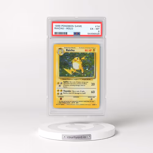 1999 Pokémon Game #14 Raichu - Holo (PSA 6 EX-MT)