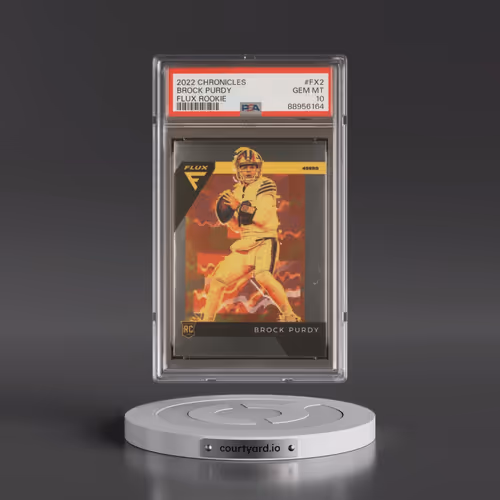 2022 Panini Chronicles Flux Rookies #FX2 Brock Purdy (PSA 10 GEM MINT)
