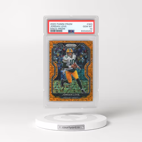 2020 Panini Prizm #363 Jordan Love - Disco Prizm (PSA 10 GEM MINT)