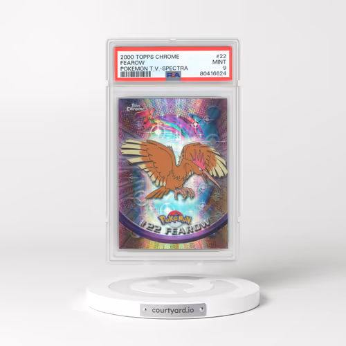 2000 Topps Chrome Pokemon T.V. #22 Fearow - Full Art Holo Spectra (PSA 9 MINT)
