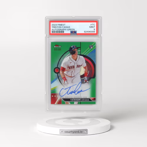 2023 Topps Finest Finest Autographs #TC Triston Casas - Green (PSA 9 MINT)