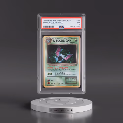 1997 Pokémon Rocket #42 Dark Golbat - Holo (PSA 7 NM)