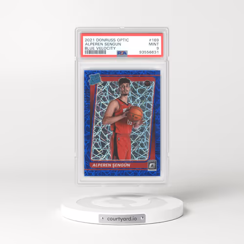 2021 Panini Donruss Optic #169 Alperen Sengun - Blue Velocity (PSA 9 MINT)