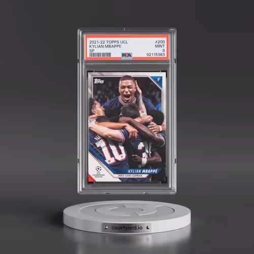 2021-2022 Topps UEFA Champions League #200 Kylian Mbappe - SP (PSA 9 MINT)