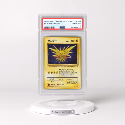 1997 Pokémon Fossil #145 Zapdos - Holo (PSA 10 GEM MINT)