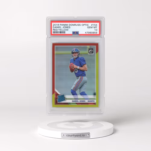 2019 Panini Donruss Optic #154 Daniel Jones - Red/Yellow (PSA 10 GEM MINT)