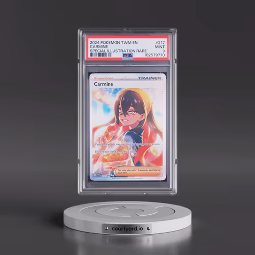 2024 Pokémon Twm EN-Twilight Masquerade #217 Carmine - Special Illustration Rare (PSA 9 MINT)