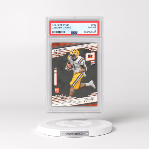 2021 Panini Prestige #212 JA'Marr Chase (PSA 8 NM-MT)