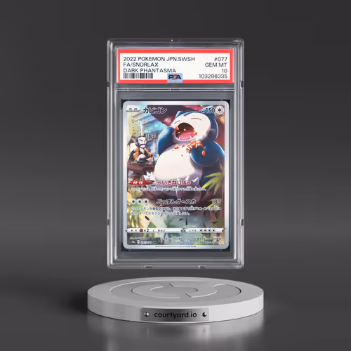 2022 Pokémon Sword & Shield Dark Phantasma #077 Snorlax - Full Art (PSA 10 GEM MINT)