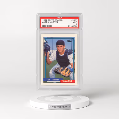 1992 Topps Traded #123T Jason Varitek (PSA 9 MINT)