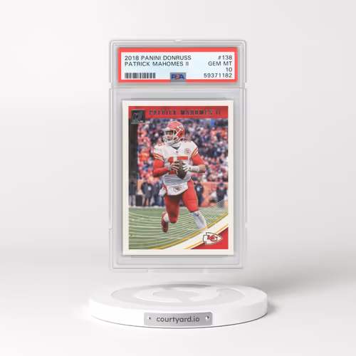 2018 Panini Donruss #138 Patrick Mahomes II (PSA 10 GEM MINT)