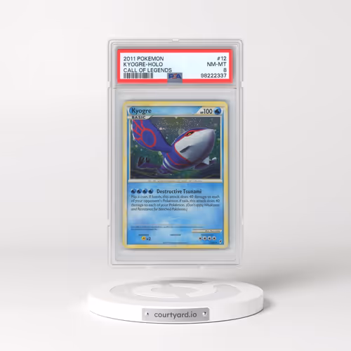 2011 Pokémon Call of Legends #12 Kyogre - Holo (PSA 8 NM-MT)