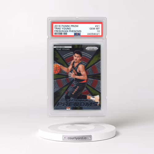 2018 Panini Prizm Freshman Phenoms #21 Trae Young (PSA 10 GEM MINT)