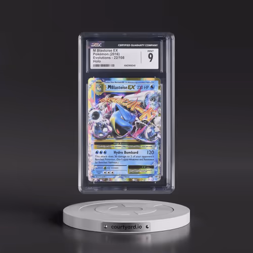 2016 Evolutions #22/108 M Blastoise EX - Holo (CGC 9 MINT)