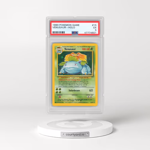 1999 Pokémon Game #15 Venusaur - Holo (PSA 5 EX)
