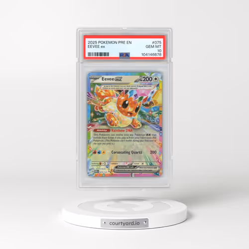 2025 Pokémon Pre EN-Prismatic Evolutions #075 Eevee EX - Holo (PSA 10 GEM MINT)