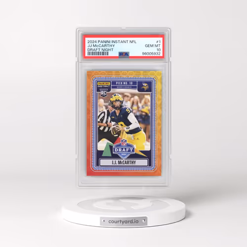 2024 Panini Instant NFL Draft Night #1 JJ McCarthy (PSA 10 GEM MINT)