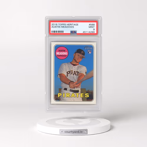 2018 Topps Heritage #568 Austin Meadows (PSA 9 MINT)