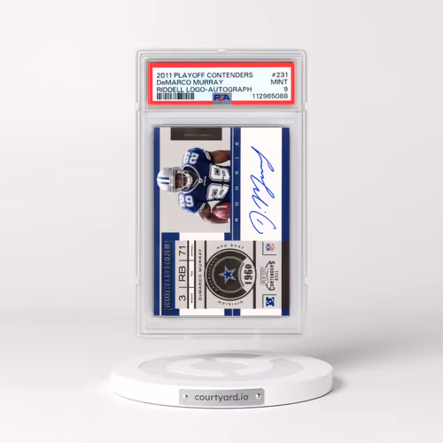 2011 Playoff Contenders #231 DeMarco Murray - Riddell Logo on Helmet-Autograph (PSA 9 MINT)