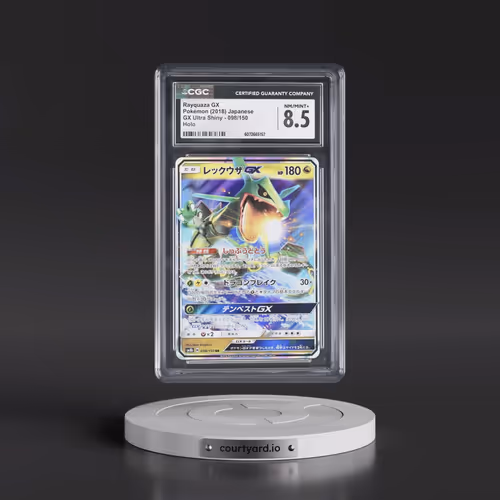 2018 Pokémon Sun & Moon Ultra Shiny GX #098 Rayquaza GX - Holo (CGC 8.5 NM-MT+)