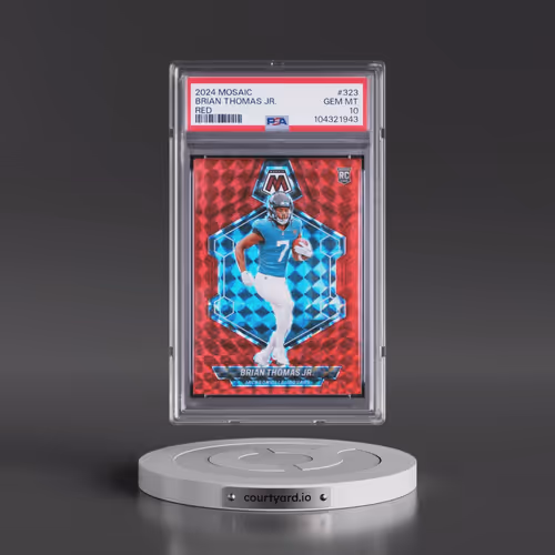 2024 Panini Mosaic #323 Brian Thomas Jr. - Red (PSA 10 GEM MINT)