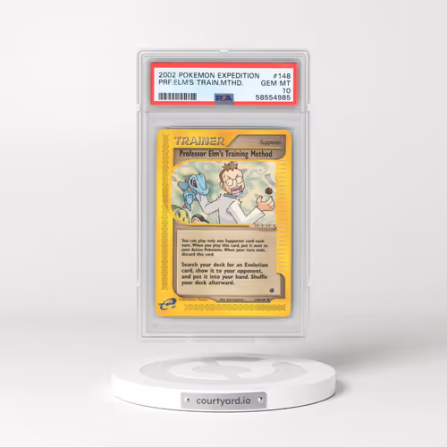 2002 Pokémon Expedition #148 Professor Elm's Training Method (PSA 10 GEM MINT)