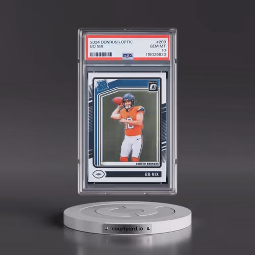 2024 Panini Donruss Optic #209 Bo Nix (PSA 10 GEM MINT)