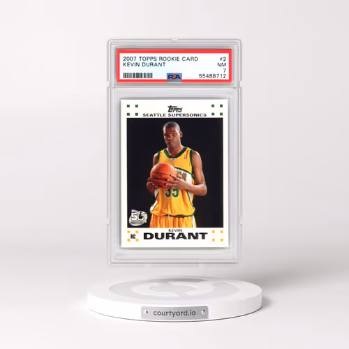 2007 Topps Rookie Card #2 Kevin Durant (PSA 7 NM)