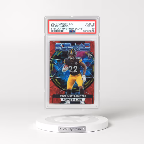 2021 Panini Rookies & Stars Stellar Rookies #SR-8 Najee Harris - Red Scope (PSA 10 GEM MINT)