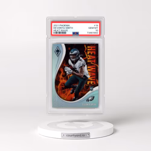 2021 Panini Phoenix Heat Wave #19 DeVonta Smith (PSA 10 GEM MINT)