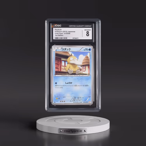 2012 Cold Flare - BW6 (Orange) #015/059 Psyduck - 1st Edition (CGC 8 NM-MT)