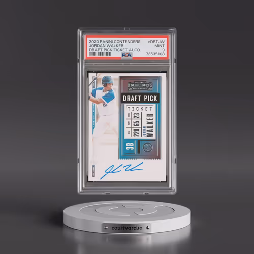 2020 Panini Contenders Draft Pick Ticket Autographs #DPTJW Jordan Walker (PSA 9 MINT)