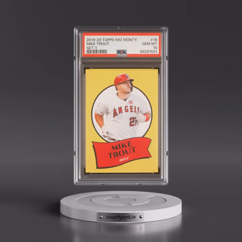 2019-20 Topps 582 Montgomery Set 3 #18 Mike Trout (PSA 10 GEM MINT)