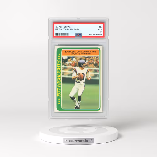 1978 Topps #5 Fran Tarkenton (PSA 7 NM)