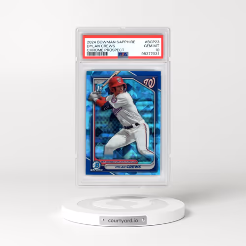 2024 Bowman Sapphire Edition Chrome Prospects #BCP23 Dylan Crews (PSA 10 GEM MINT)