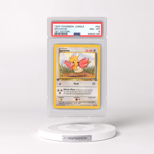 1999 Pokémon Jungle #62 Spearow - 1st Edition (PSA 8 NM-MT)